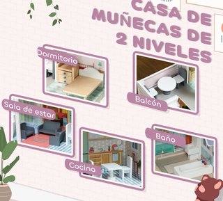 Casa de Muñecas con Muebles