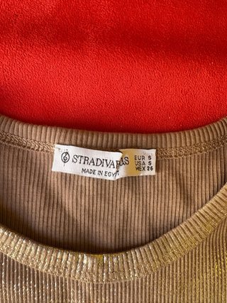 Camiseta Stradivarius foil S