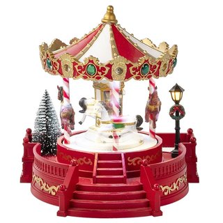 Giostrina Natalizia Giostra con Cavalli Natale Addobbo