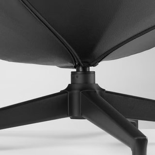 Reposapiés IKEA HAVBERG Negro Cuero
