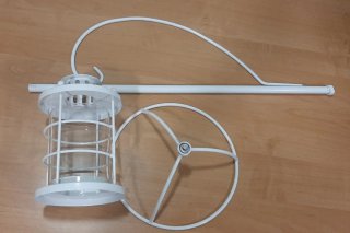 Farol / portavelas decorativo con soporte de pie