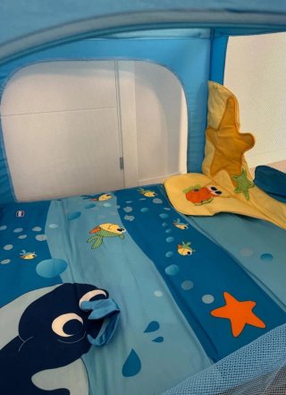 Parco Chicco pieghevole blu 93x93x76