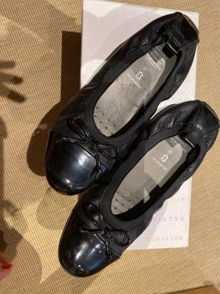 Manoletinas Geox Negras Talla 37