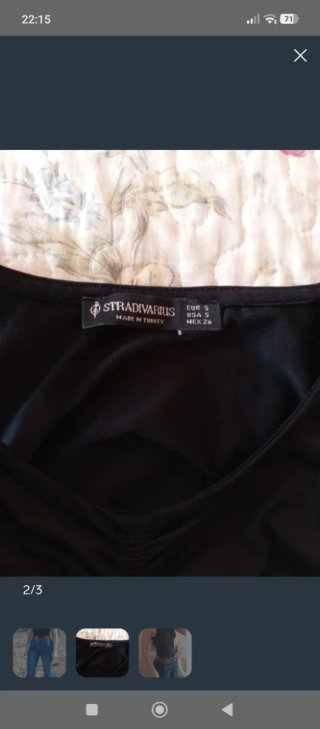 Top negro tirantes Stradivarius