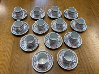 Tazas de café vintage de porcelana