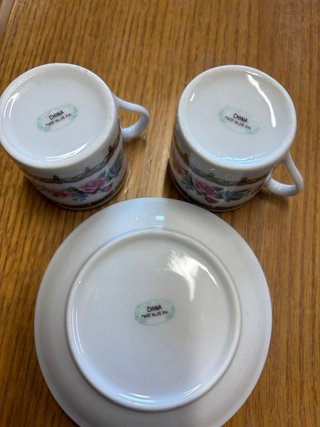 Tazas de café vintage de porcelana