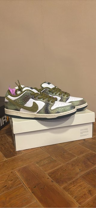Nike Dunk SB Chameleon Verde Blanco