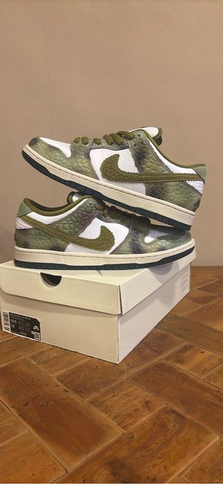 Nike Dunk SB Chameleon Verde Blanco
