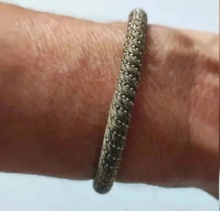 Pulseras cuero y plata ley