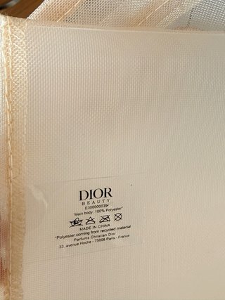 Neceser Dior Beige Bordado Mariposas