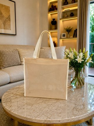 Neceser Dior Beige Bordado Mariposas