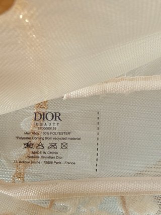 Neceser Dior Beige Bordado Mariposas