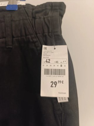 Vaqueros negros mujer Talla 42
