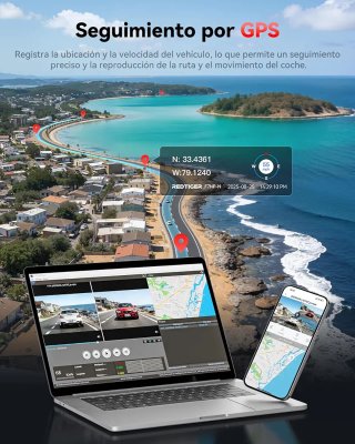 Dashcam 4K Redtiger STARVIS 2 WiFi GPS