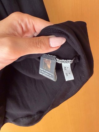 Vestido negro palabra de honor