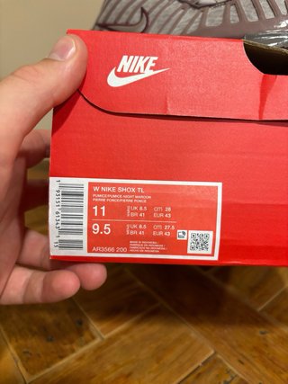 Nike Shox TL Talla 45 Marrón/Gris