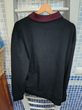 Polo Fred Perry Negro/Rojo Talla M