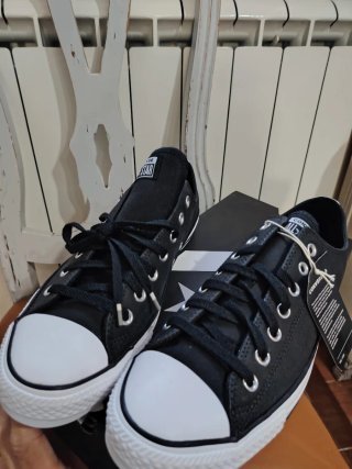 Converse All Star Pelle Nere Tg 43