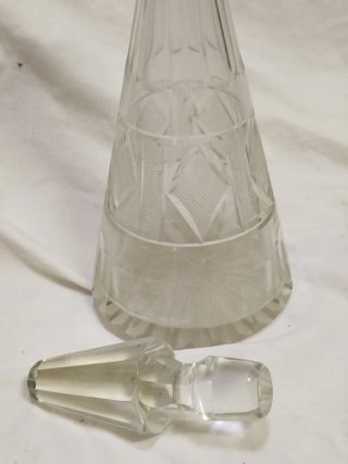 Caraffa liquore vintage in vetro