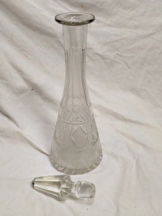 Caraffa liquore vintage in vetro