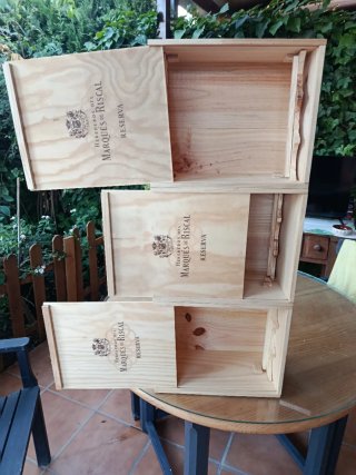 Cajas de Madera Lote de 3 unidades