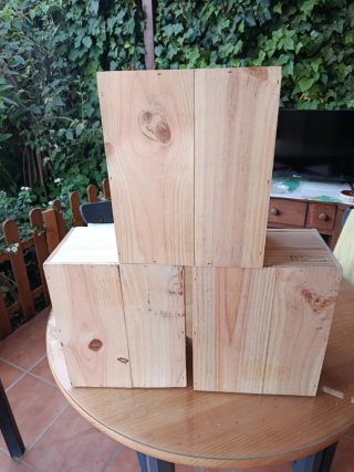 Cajas de Madera Lote de 3 unidades