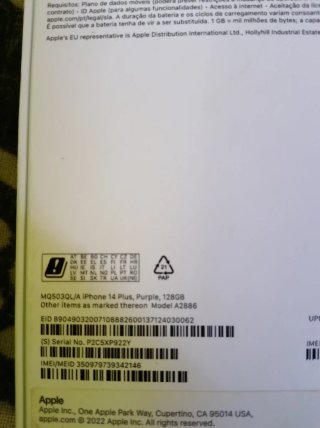 Caja iPhone 14 Plus Morado