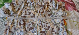 Camicia Vintage Anni 70/80 Fiori Geometrie L