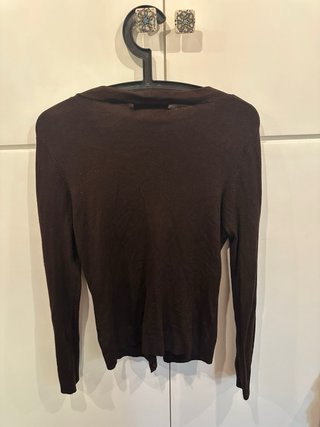 Cardigan Zara Marrone Donna Taglia M