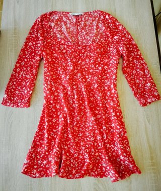 Vestido verano vuelo floral mujer Zara Talla L/40