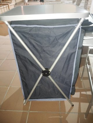 Mueble plegable camping 3 estantes