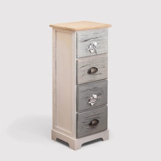 Protea - Piccola cassettiera con 4 cassetti in stile