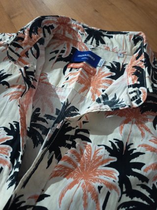 Camisa Hawaiana Jack & Jones Palmeras