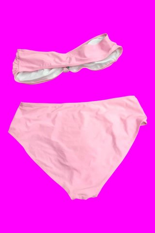 Costume da bagno 2 pezzi rosa XXL