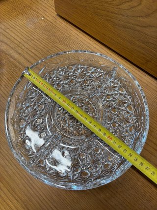 Plato entremeses cristal 5 compartimentos