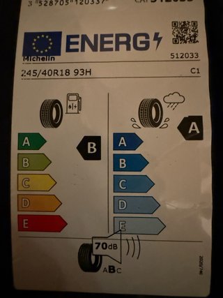 2 Neumáticos Michelin 245/40R18 93H Primacy 4