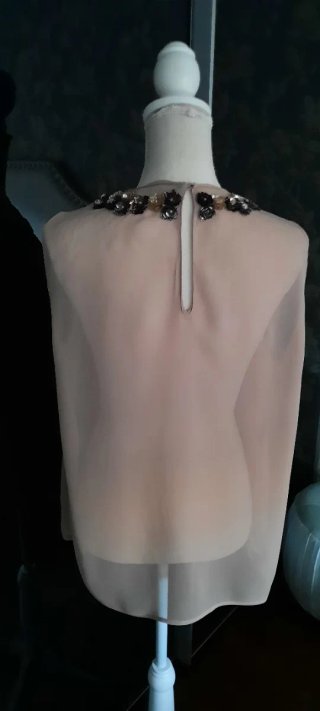 Blusa zara abalorios
