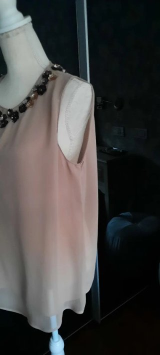 Blusa zara abalorios