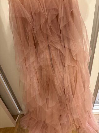 Vestido rosa de fiesta con tul