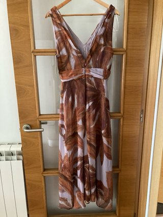 Vestido largo Zara estampado