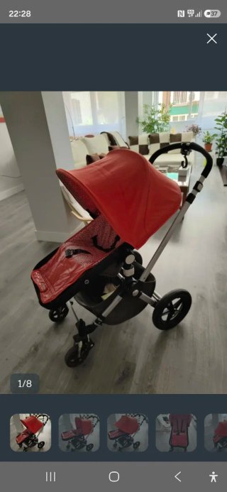 Bugaboo Camaleon. Capazo y Silla Roja