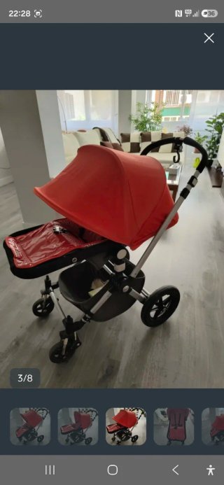 Bugaboo Camaleon. Capazo y Silla Roja