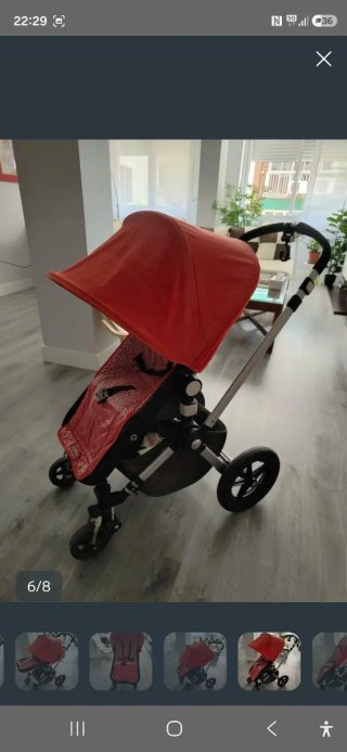 Bugaboo Camaleon. Capazo y Silla Roja