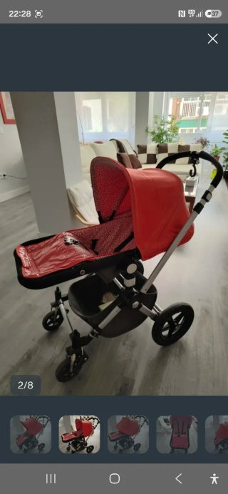 Bugaboo Camaleon. Capazo y Silla Roja