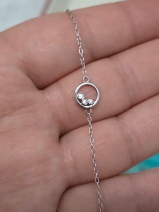 Pulsera Plata 925 con Circonitas 19,5cm