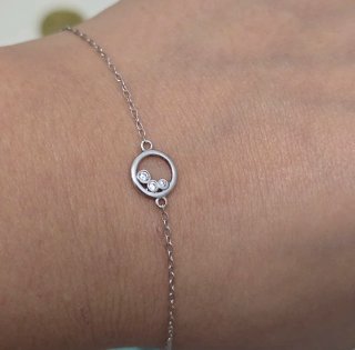 Pulsera Plata 925 con Circonitas 19,5cm