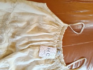 Vestido Boho Beige XL Nuevo con Etiqueta