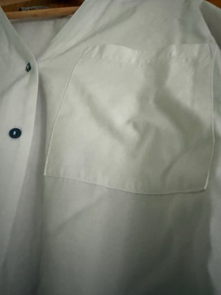 Camisa Zara Blanca Talla L con Detalle
