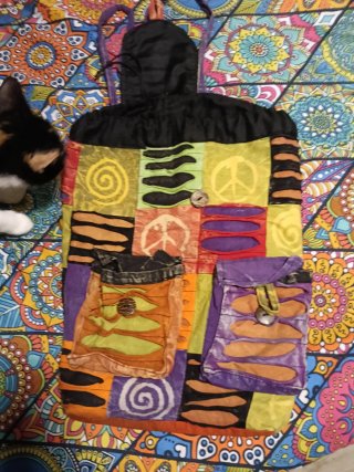 Mochila Hippie Multicolor Nueva