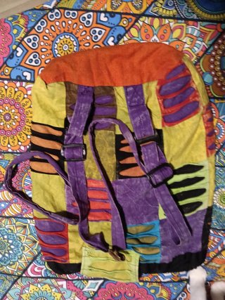 Mochila Hippie Multicolor Nueva